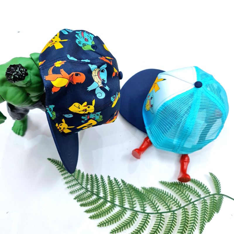 Mũ lưỡi trai  HM xuất dư trẻ em - Nón Snap lưỡi trai bé trai Pi..ca..chu (2 mẫu