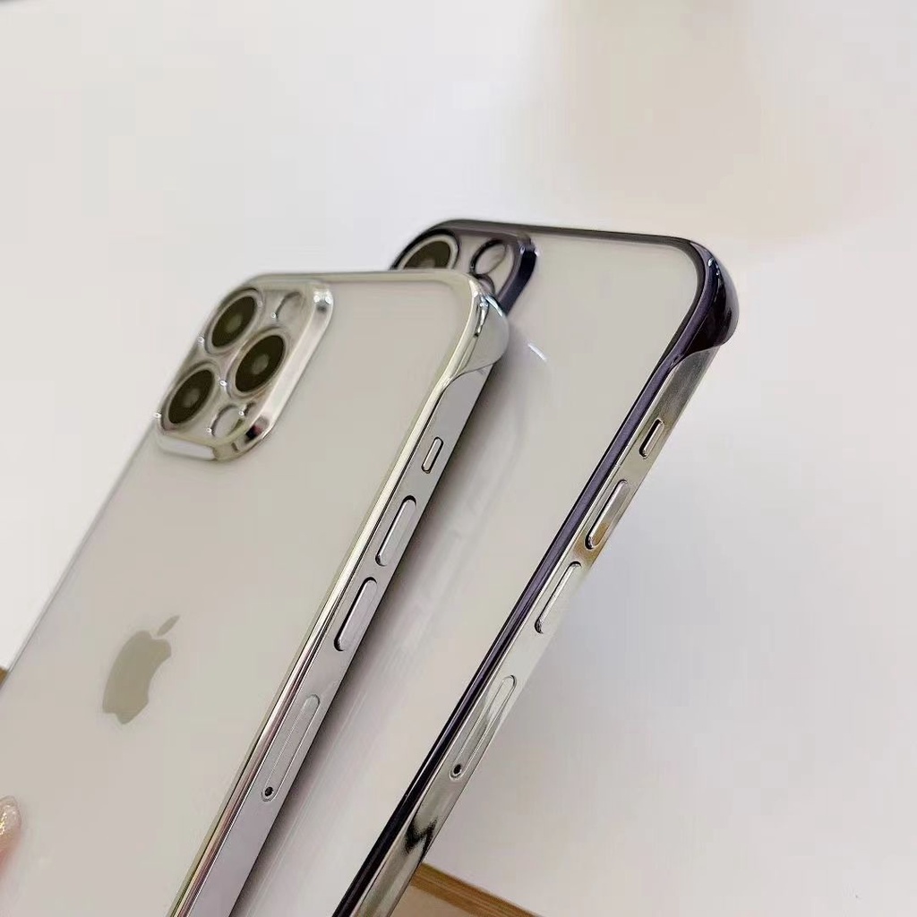 Ốp Điện Thoại Siêu Mỏng Mạ Điện Không Viền Cho iPhone 7p / 8p / x / xs / xsmax / 11 / 12 / 13 / pro / promax