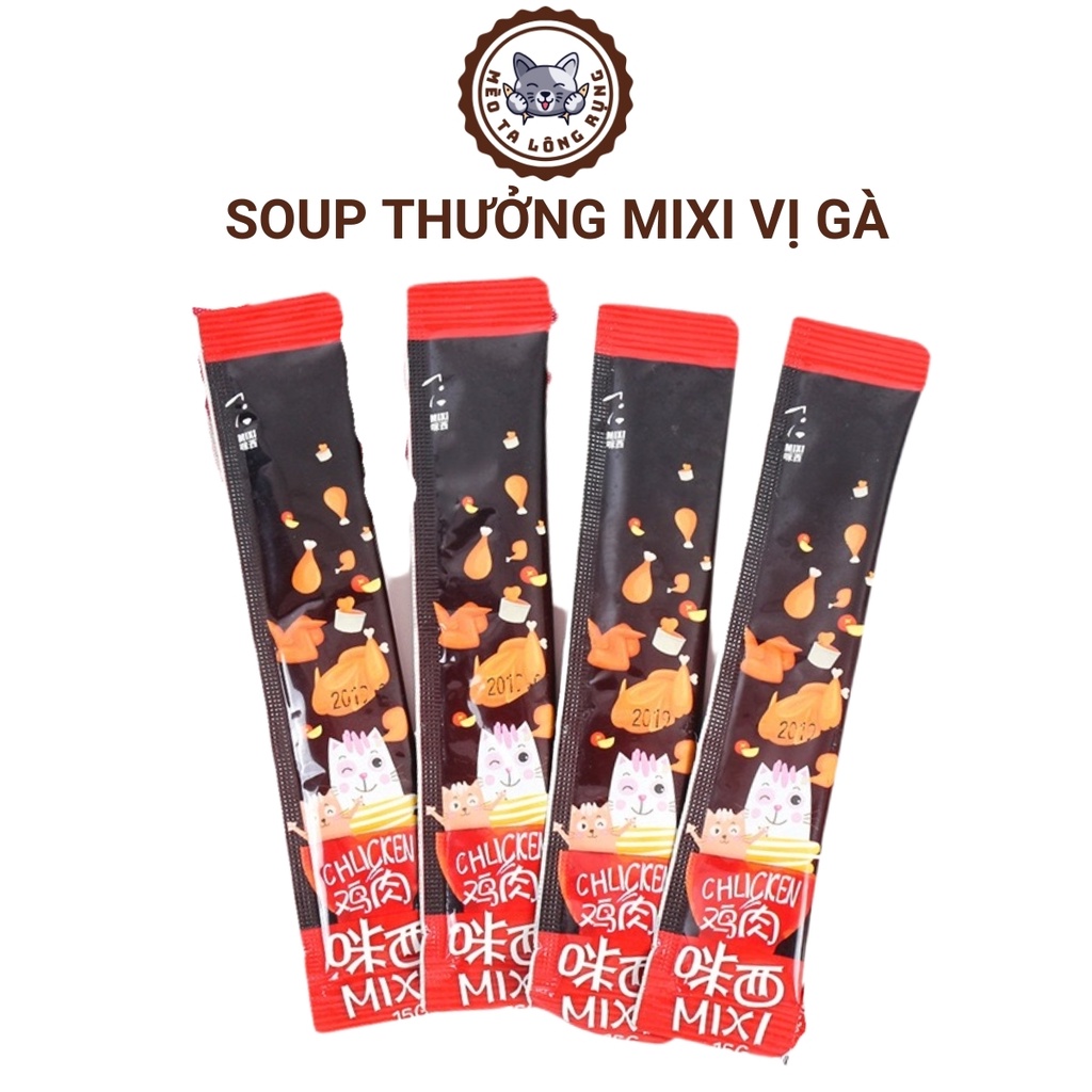 Súp thưởng cho mèo, thức ăn cho mèo thanh 15 gram nhiều vị khác nhau