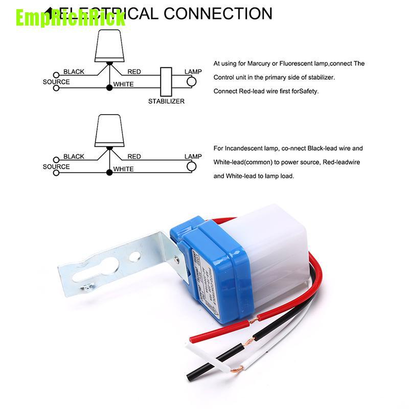 Công Tắc Điều Khiển Đèn Đường Tự Động On Off Dc Ac 220v