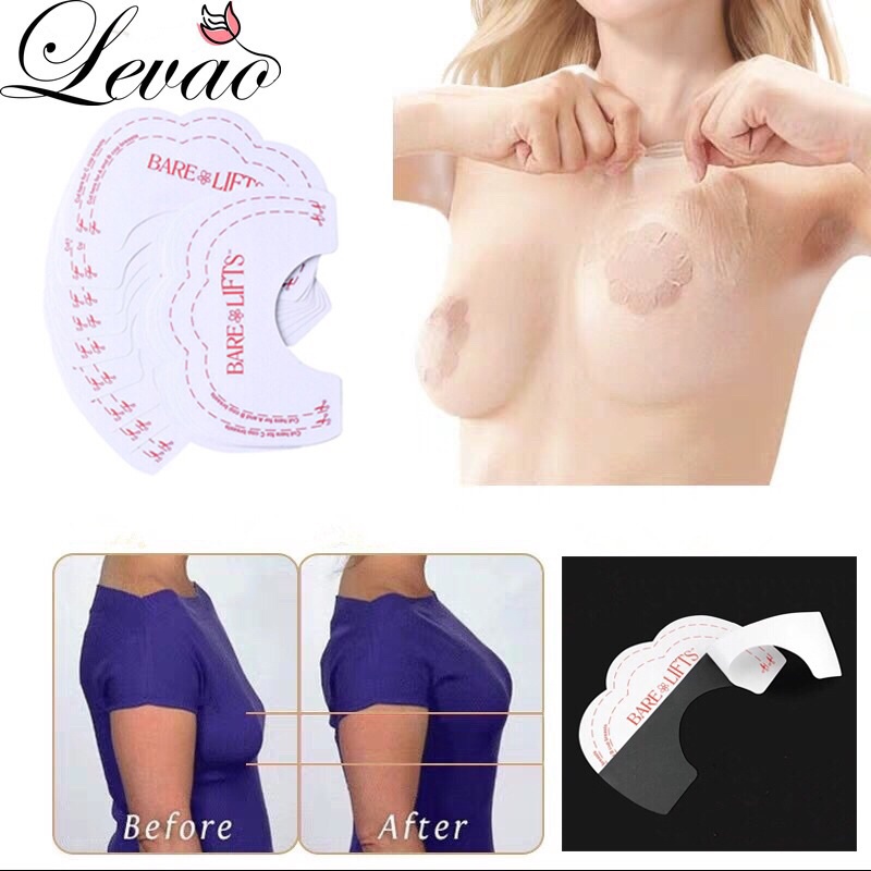 10 miếng dán nâng ngực - miếng dán chống xệ trong suốt dùng 1 lần