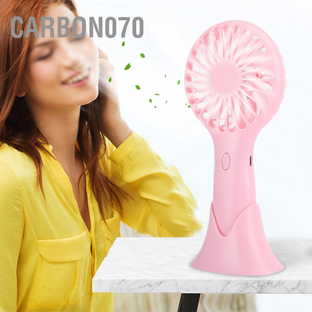 Quạt điện cầm tay nhỏ nhắn để bàn có 3 mức độ gió di động dùng cho văn phòng và tại nhà