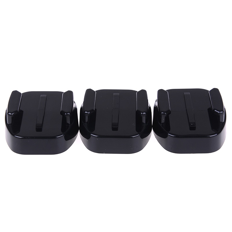 3Tấm Tháo Lắp Nhanh Gắn Giá Đỡ Ba Chân Màu Đen Kèm Đai Ốc 1 / 4 inch Cho Máy Ảnh GoPro