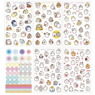 1 tấm sticker thỏ molang ú <3