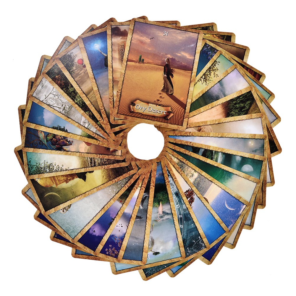 ♥♡yunkan♥♡Tarot Cards English Version Fun Tarot Deck for Indoors Family Friends Table Cards Games