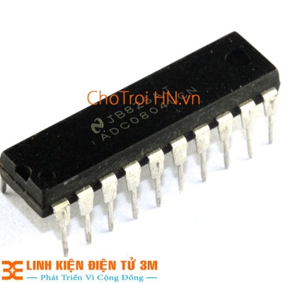 CHÍP ADC0804 8bit A/D DIP20