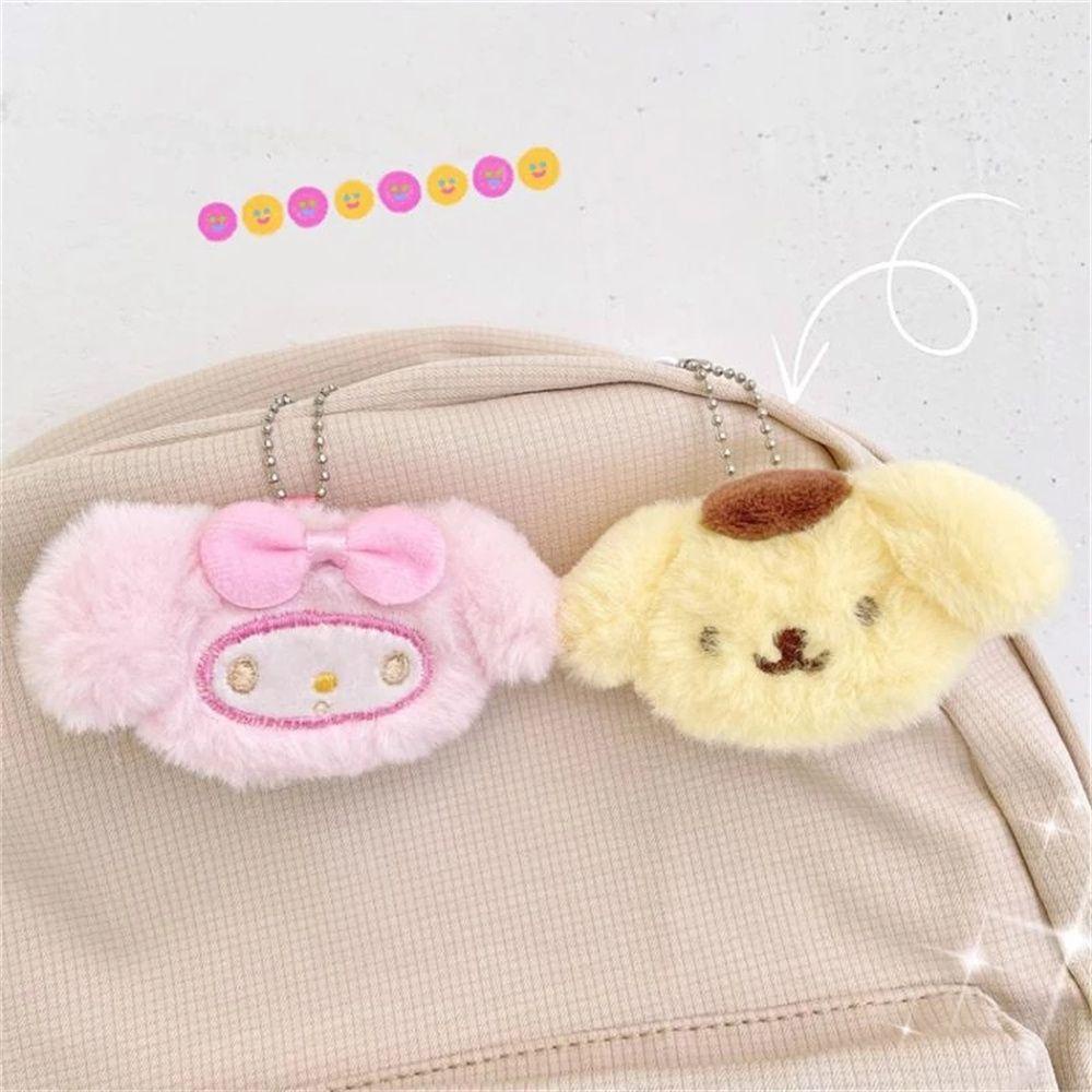 Móc Khóa Hình Thú Nhồi Bông Kulomi Hello Kitty Trang Trí Ba Lô