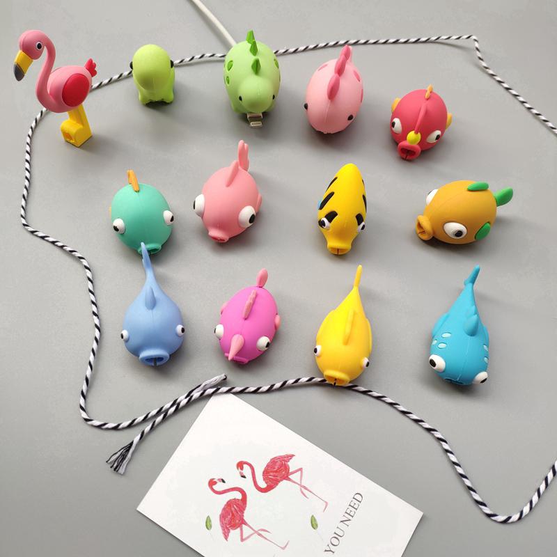 Cable bite Cute Animal cable protector for iphone usb cable Winder Charger Line Protection