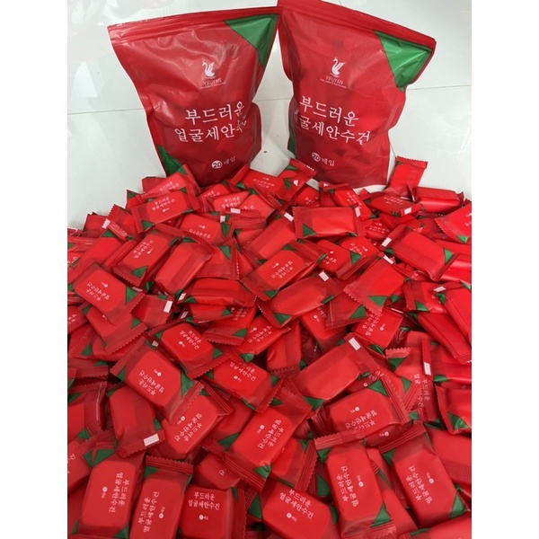 100 Viên Khăn Nén Hàn Quốc Cao Cấp Chữ Nhật Dài 24cm -Rộng 30Cm