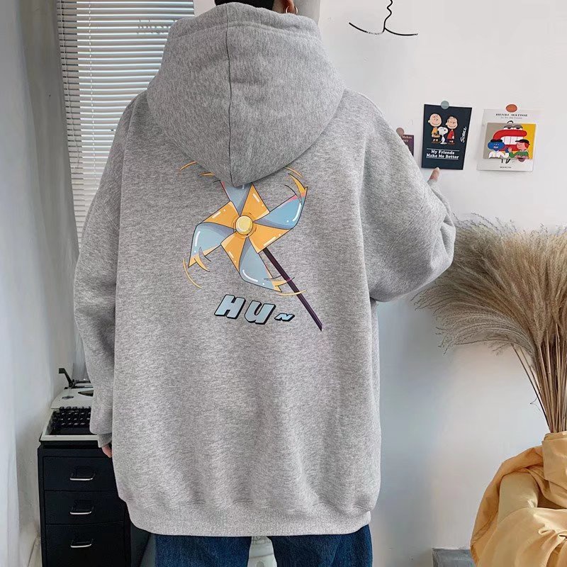 Áo Hoodie Thể Thao Tay Dài In Họa Tiết Hoạt Hình Phong Cách Nhật Bản Thời Trang Mùa Đông Cho Nam Và Nữ Size M-8XL