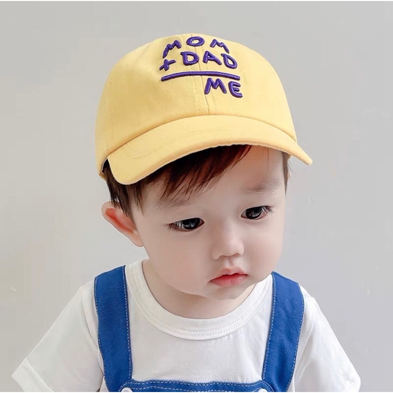 Mũ lưỡi trai cho bé 1-5 tuổi thêu chữ nhiều màu sắc