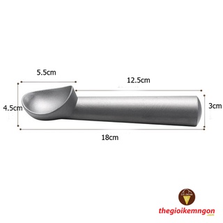 Muỗng múc kem cán trần