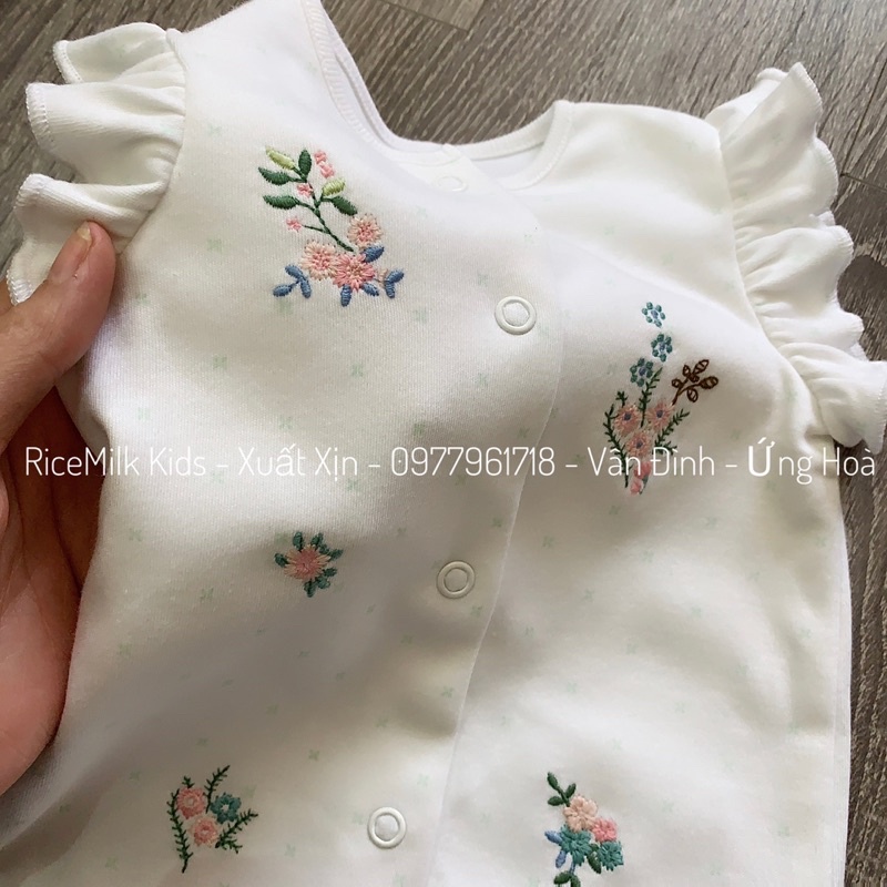 Body cotton cho bé gái Next xuất dư xịn