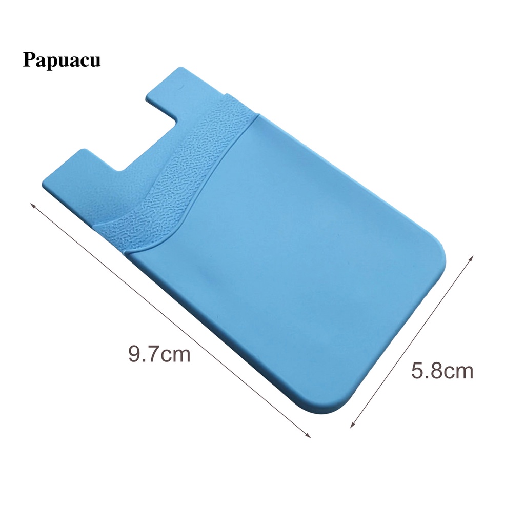 Set 2 Miếng Dán Silicon Hai Lớp Giữ Thẻ Gắn Sau Điện Thoại Tiết Kiệm Không Gian