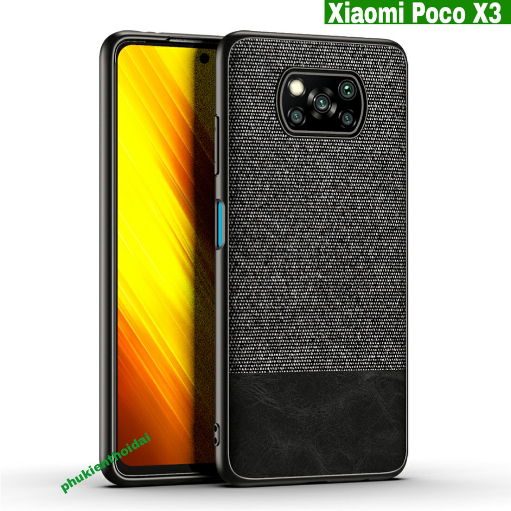 Ốp lưng Xiaomi Poco X3 / X3 Pro chống sốc Vải Da thời trang cao cấp
