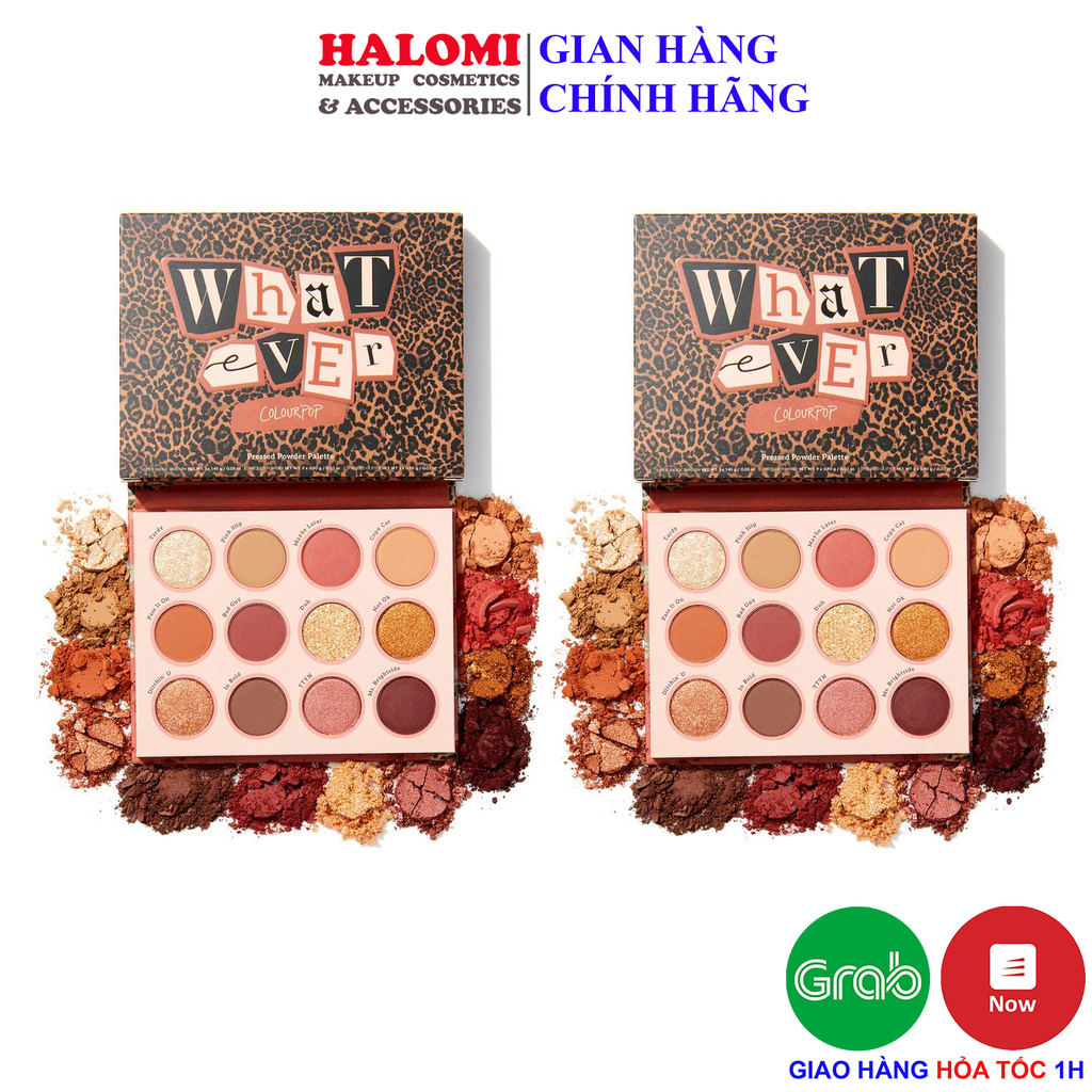 Bảng Phấn Mắt 12 Ô Colourpop Whatever Pressed Powder Palette Chính Hãng HALOMI