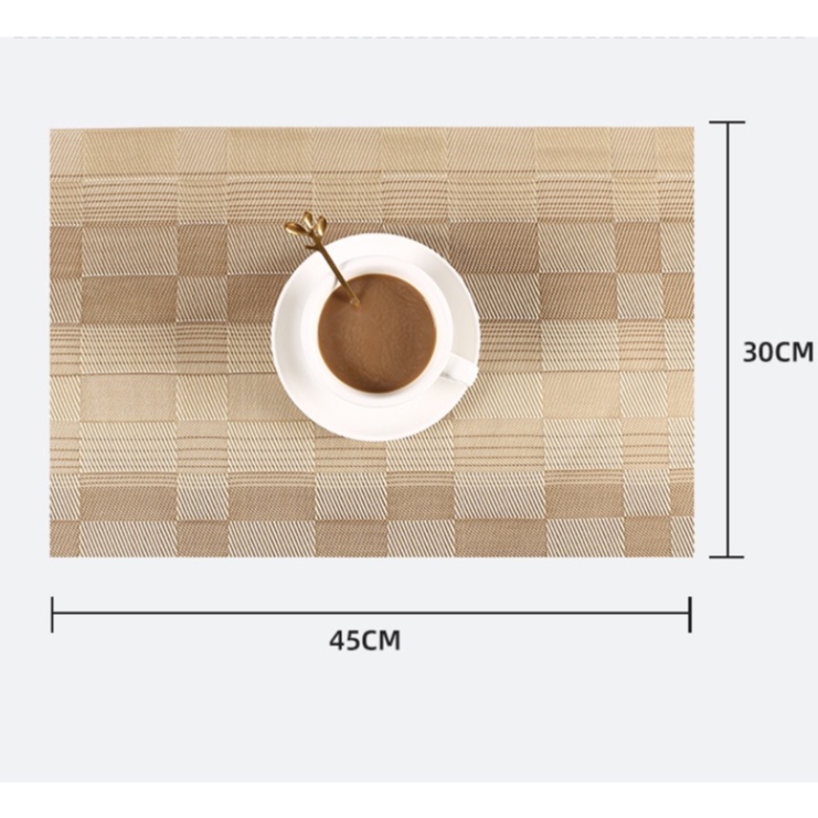 【Mới 2022】Tấm lót bàn ăn, miếng lót cách nhiệt họa tiết đơn giản sang trọng, chống thấm nước dễ vệ sinh