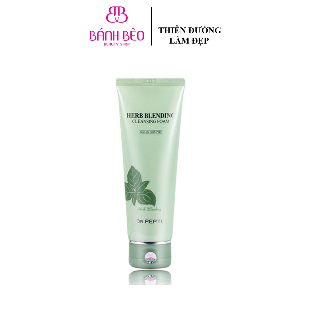 Sữa rửa mặt Dr.Pepti bạc hà trà xanh + Herb Blending