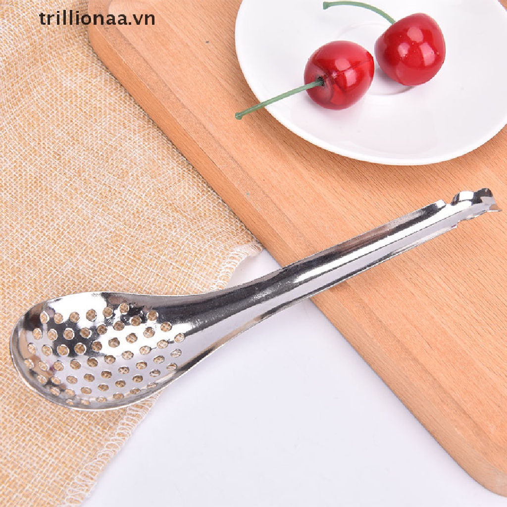 【trillionaa】 Creative 56 Holes Acrylic Molecular Cuisine Caviar Spoon Useful Kitchen Cooking .