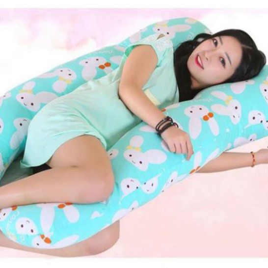 Gối Chữ U Dành Cho Bà Bầu Thoải Mái Thư Gĩan ( Ảnh Chụp Thật) ( Giá gốc tận xưởng)