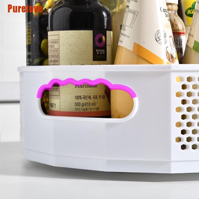 Khay Đựng Gia Vị Bằng Nhựa Xoay 360 Độ Tiện Dụng Cho Nhà Bếp