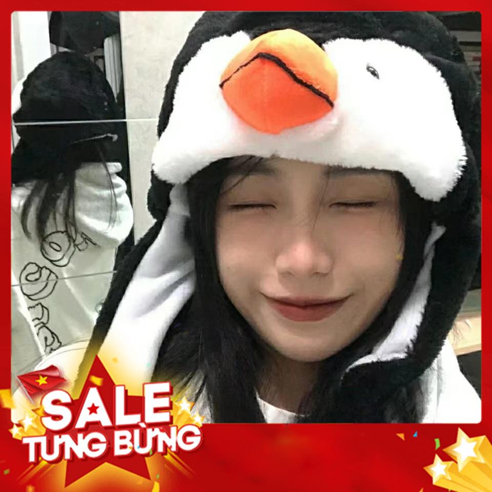 Mũ len Chim cánh cụt, Mũ len hình chim cánh cụt, Quà tặng dễ thương dành cho các bạn nữ MSP97080