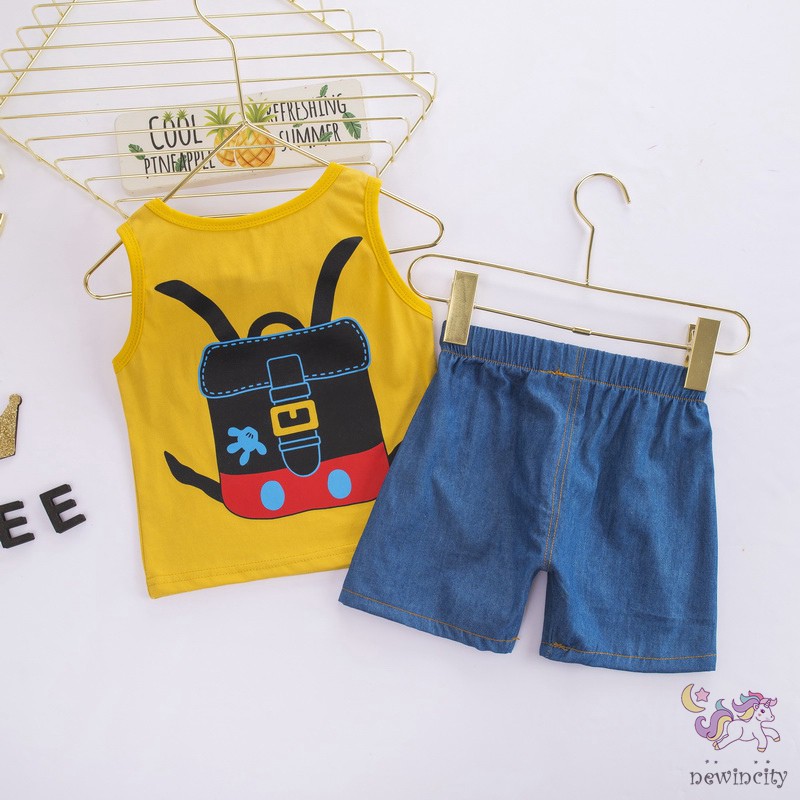 Set Áo Thun 3 Lỗ &amp; Quần Short Cho Bé Trai