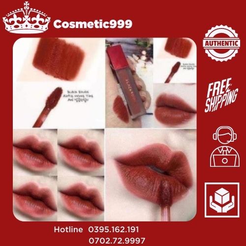 Son blackrouge, son black rouge a37 hàn quốc chính hãng đỏ nâu, đỏ đất, đỏ nâu đất Cosmetic999