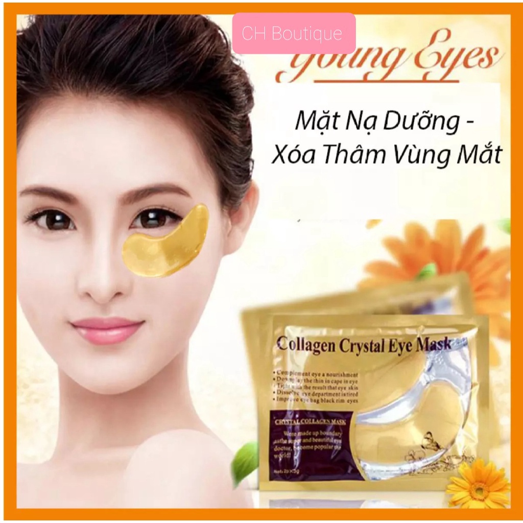 [Combo 2 Cặp] Mặt Nạ Dưỡng Làm Mờ Quầng Thâm Mắt Collagen Crystal Eyes -naturequeenhcm