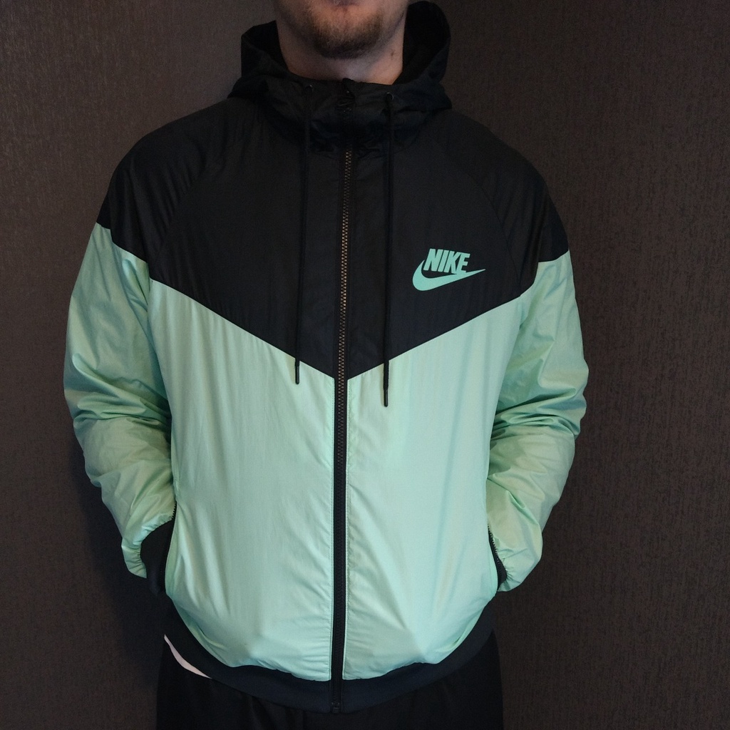 Áo khoác thể thao NIKE WINDRUNNER JACKET xám phối bạc hà | Size XL - MS:38
