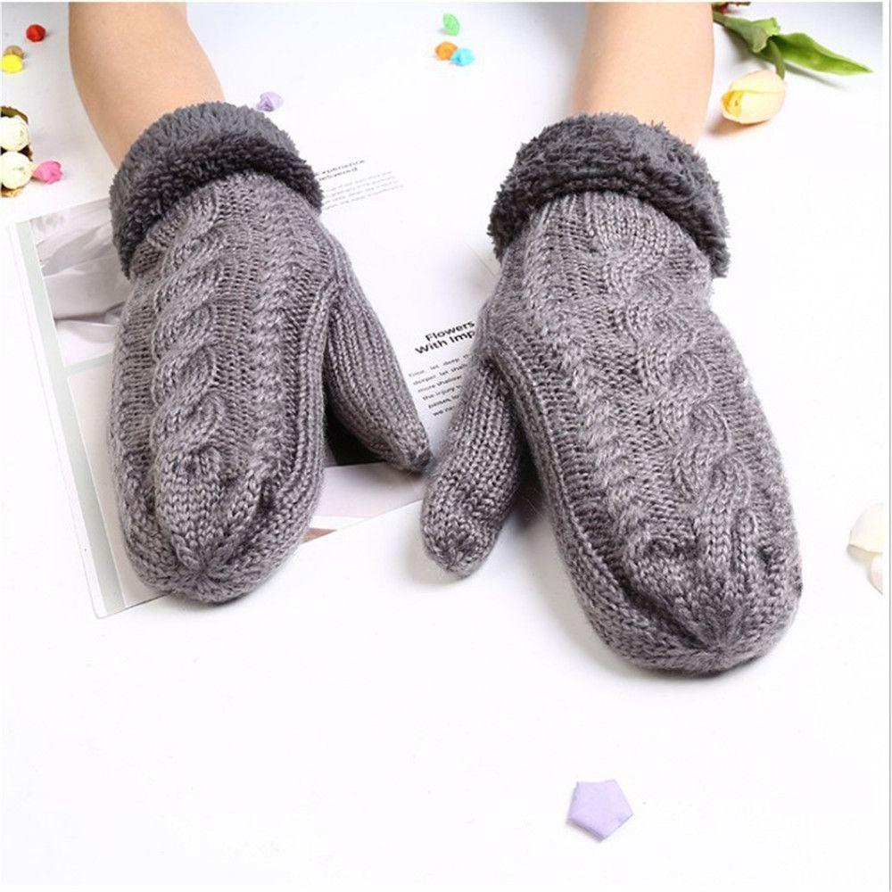 Găng Tay Lông Nhung Dày Dặn Ấm Áp Thoải Mái Hợp Thời Trang