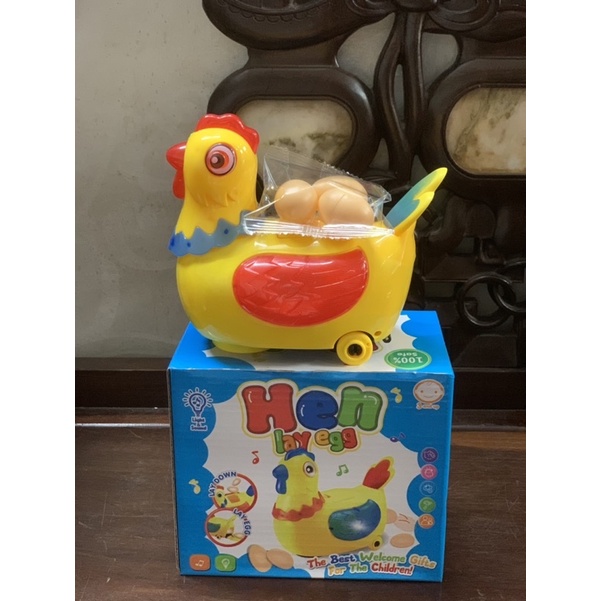 Đồ Chơi Con Gà Đẻ Trứng Có Đèn Và Nhạc 2282 Tặng Kèm Pin Hen Lay Egg