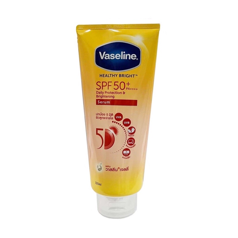 Mẫu Mới Dưỡng thể trắng da Vaseline 50x Spf 50++ 300ml Thái Lan