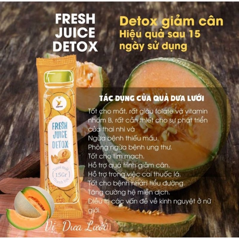 Detox giảm cân vị trái cây , dễ uống