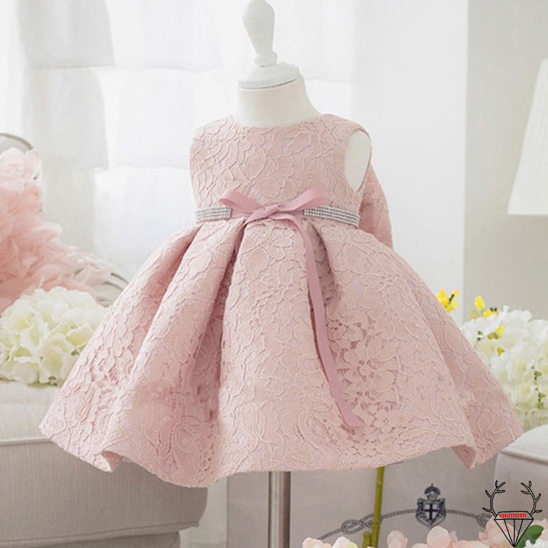 ESO-Flower Girl Dresses Lace Flower Birthday Wedding Bridesmaid Formal Party