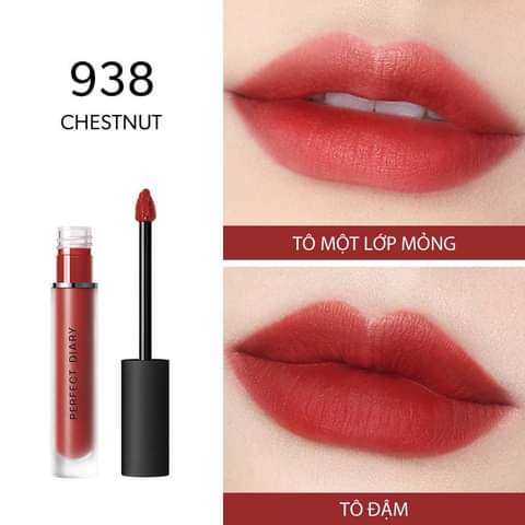 Son Kem Perfect Diary Màu Lì Tông Màu Cổ Điển Lâu Trôi 2.5g