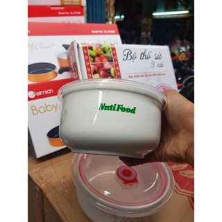 Bộ 3 Thố Sứ Nắp Hút Chân Không