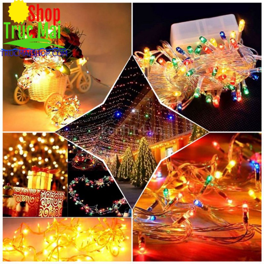 [Giá Sỉ] Đèn LED Trang Trí  Dây Chớp Noel & Tết