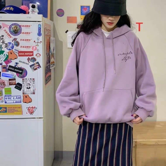 [FREESHIP ĐƠN TỪ 50K] Áo hoodie Simple chữ nghiêng DTR1019