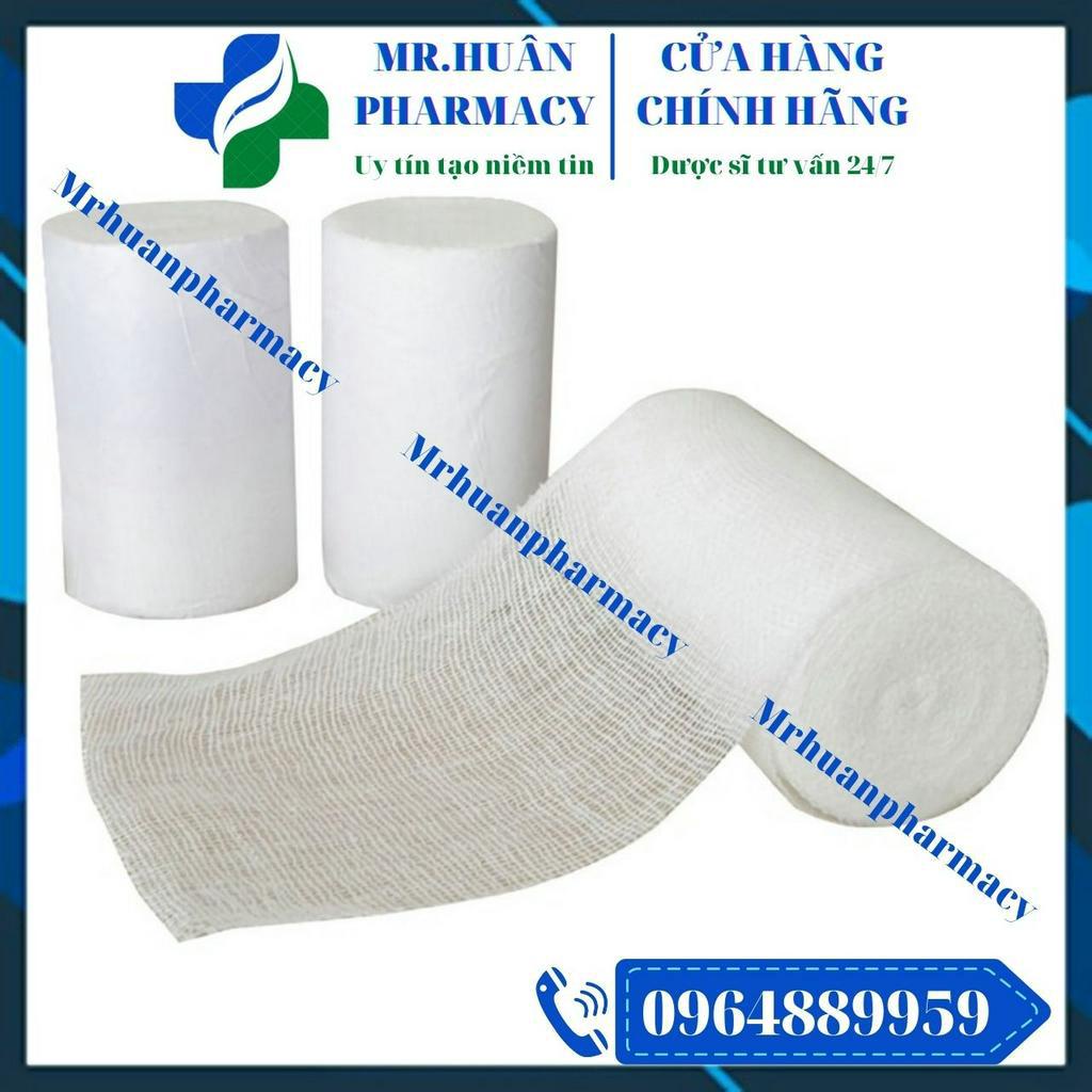 Combo 10 cuộn Băng Cuộn Y Tế 10cm x 5m - Băng cuộn cố định chấn thương, băng ép cầm máu trong Y tế