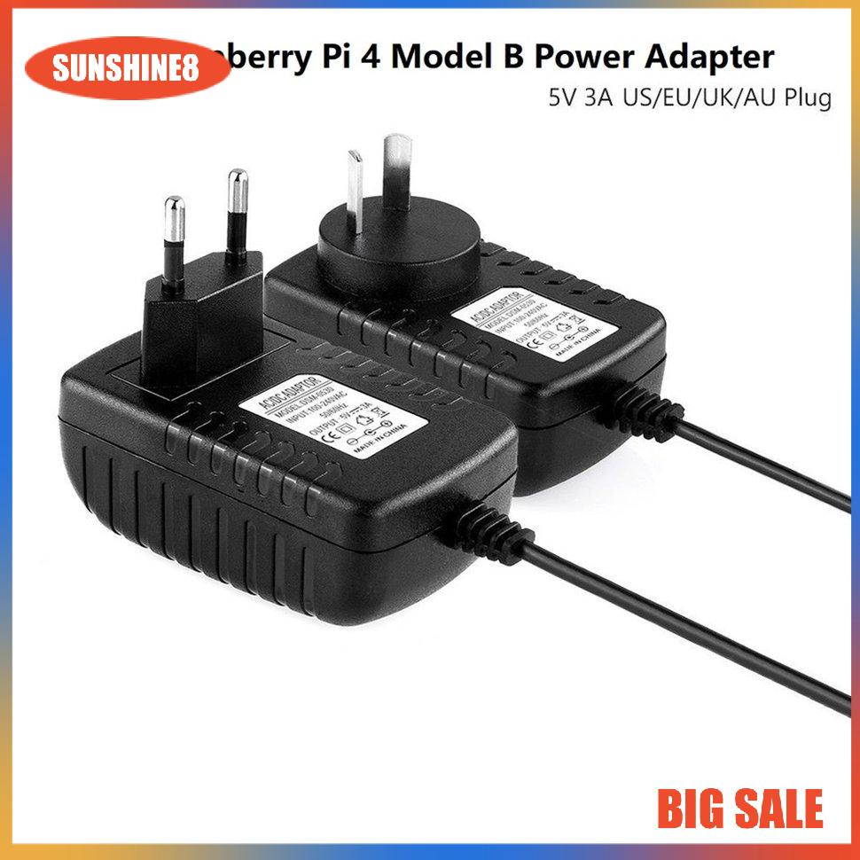 【SUN】5V 3A Type-C USB AC/DC Wall Charger Adapter Cord For 4 Model B High Perform