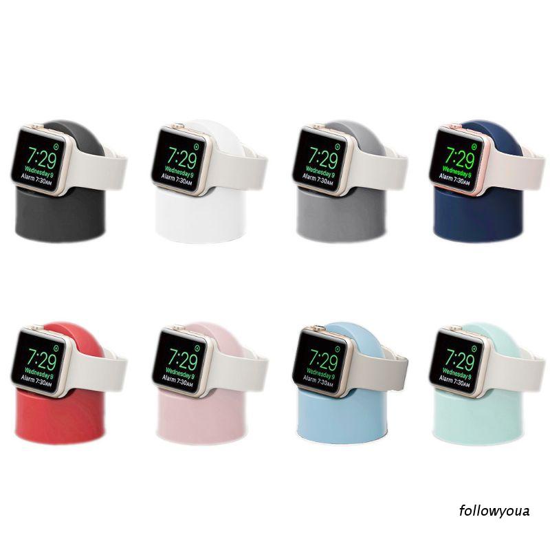 Đế Sạc Bằng Silicon Cho Đồng Hồ Thông Minh Apple Watch Series 4 / 3 / 2 / 1 44mm / 42mm / 40mm / 38mm
