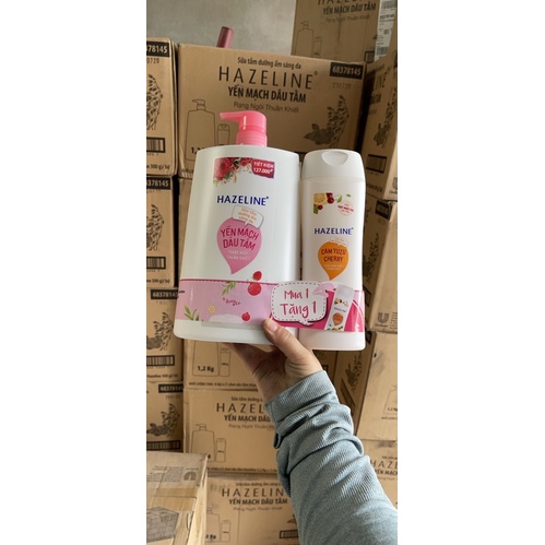 Sữa tắm Hazeline 1.2kg yến mạch dâu tằm