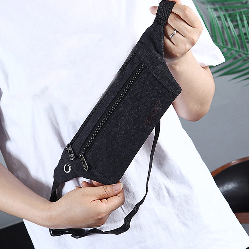 Túi đeo hông nhiều ngăn kiểu dáng giản dị cho nam
