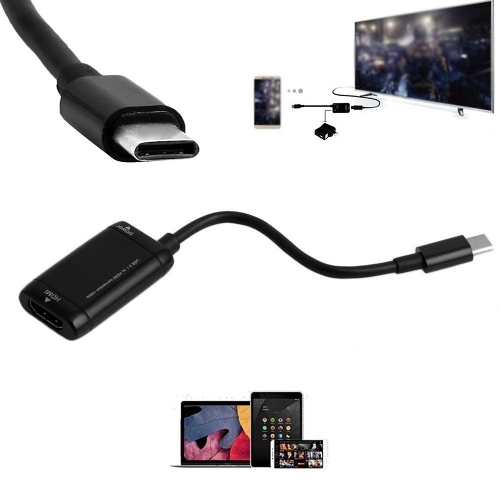 Dây Cáp Chuyển Đổi Cổng Type-C Sang Hdmi Usb 3.1 Cho Mhl Android Phone Tablet