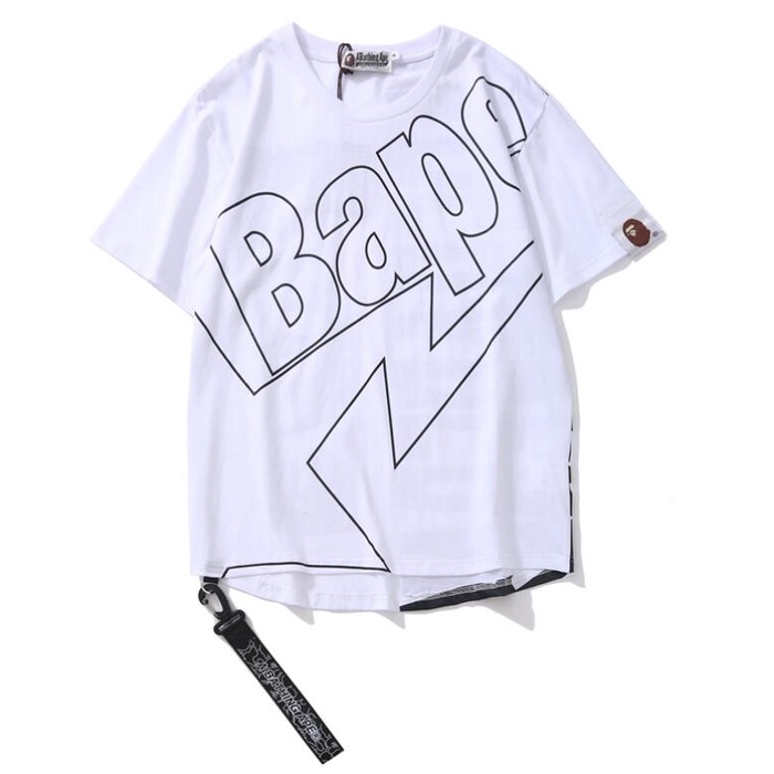 Bape Áo Thun cotton Tay Ngắn In Họa Tiết Thời Trang Cho Nam Nữ
