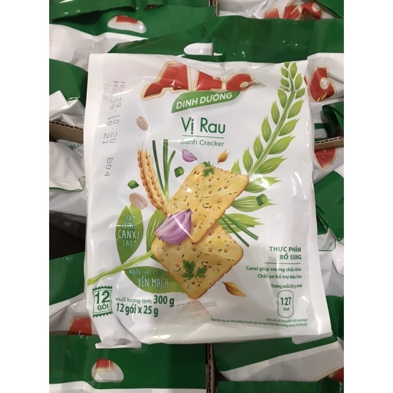 Bánh Quy Crackers AFC Vị Rau/ Lúa Mì Bịch 300g