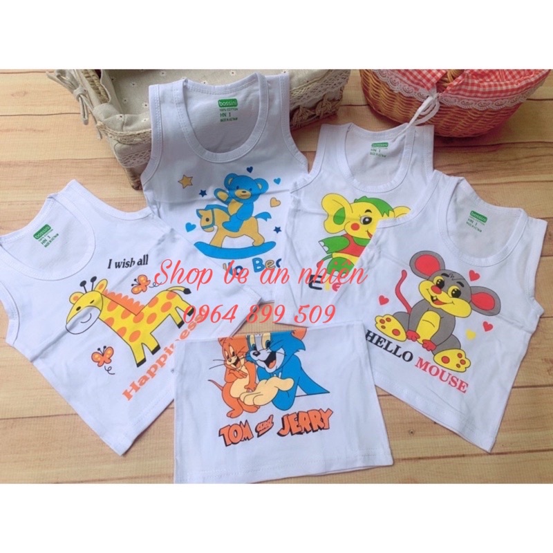 Áo ba lỗ cotton / áo sát nách cho bé mặc hè mát mẻ,vải thấm hút mồ hôi