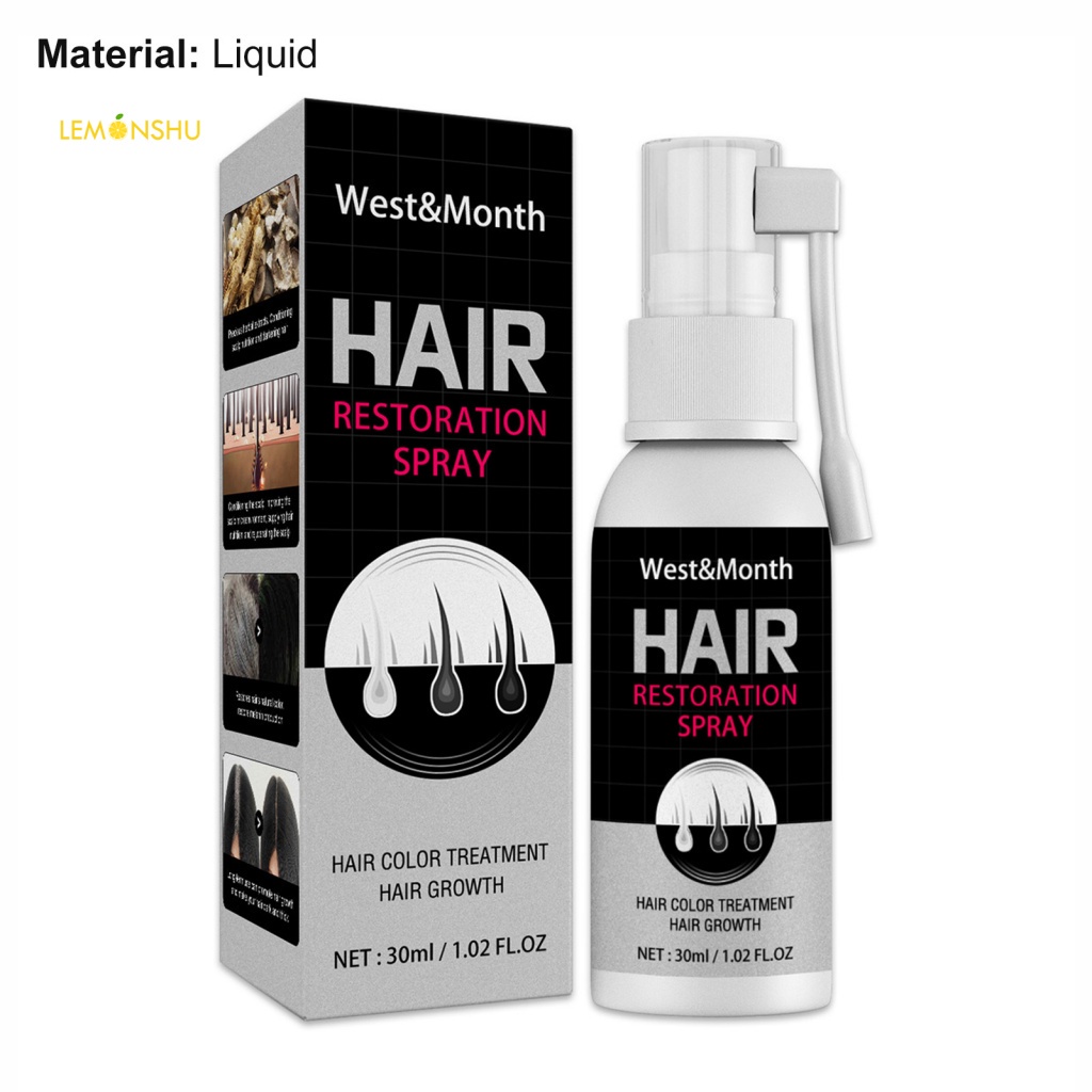 Chai Xịt Phục Hồi Tóc Màu Đen Tự Nhiên Dung Tích 30ml