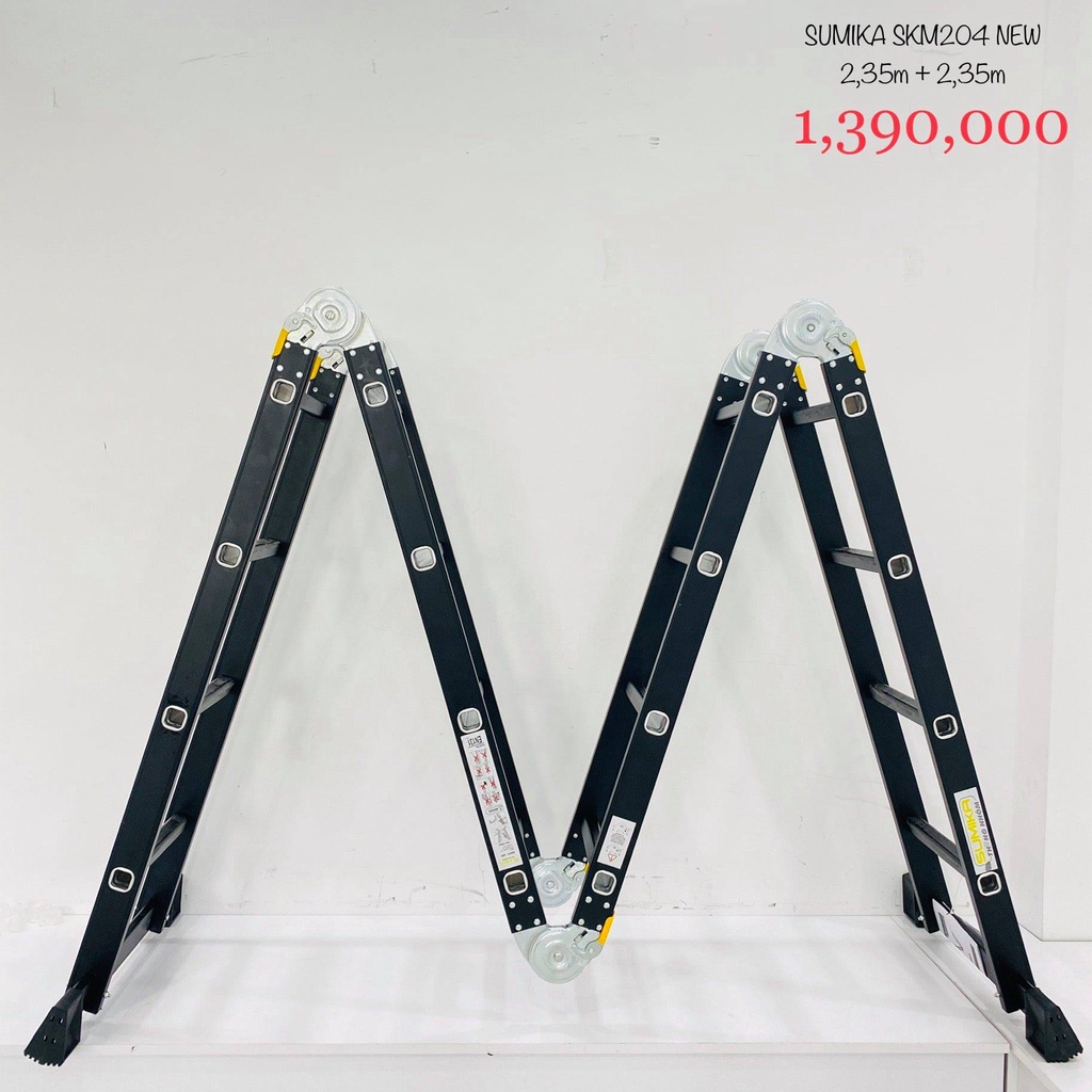 Thang nhôm gấp xếp đa năng 4 bậc - 4 đoạn Sumika SKM204  BẢO HÀNH 2 NĂM